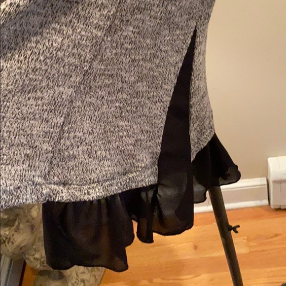 GIRLS SWEATER W CHIFFON BOTTOM - Picture 6 of 7